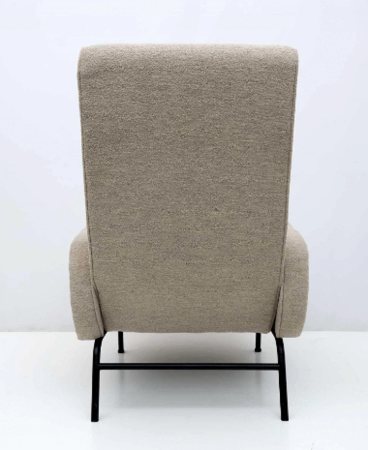 Bouclé fabric reclining armchair by Marco Zanuso, 1950s 11