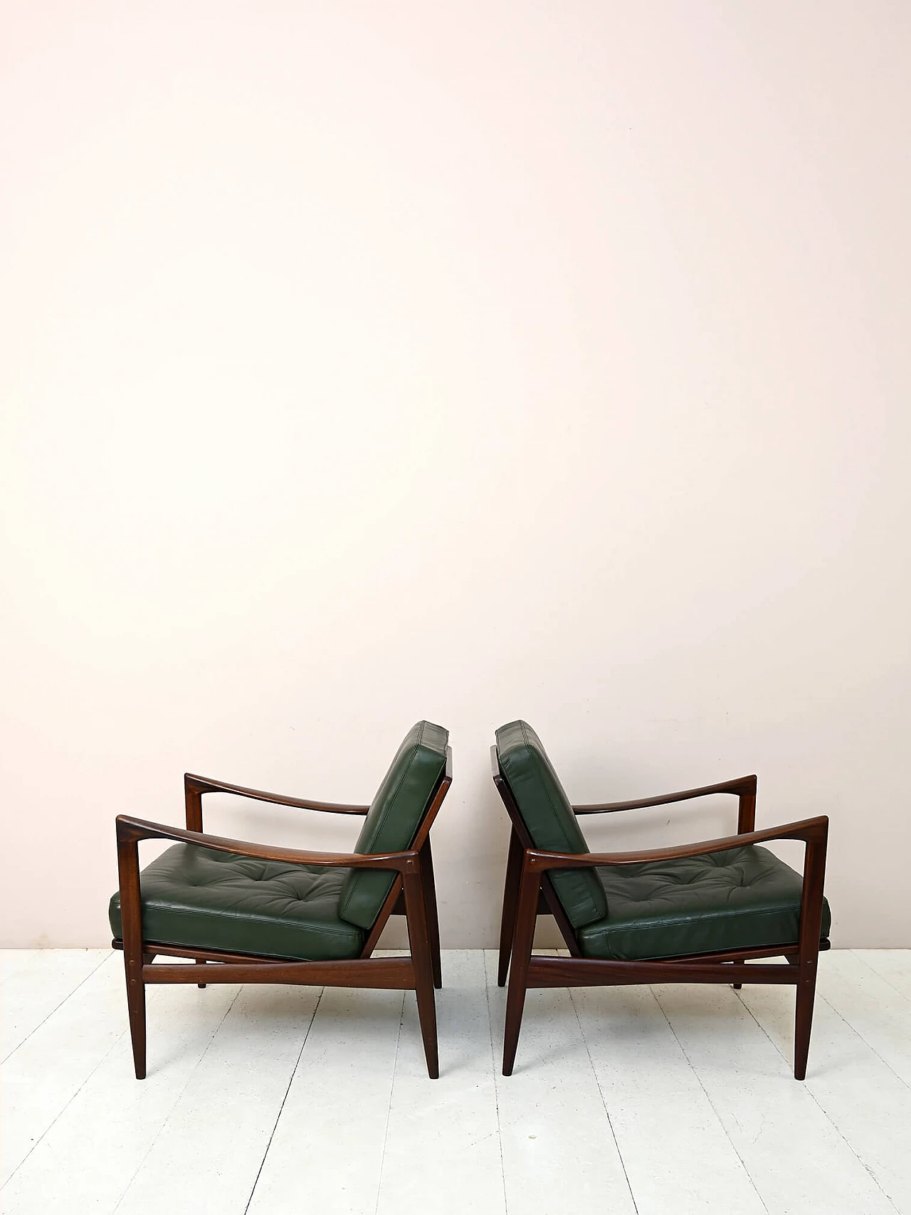 Pair of Kandidaten armchairs by Ib Kofod-Larsen for Ope, 1960s 2