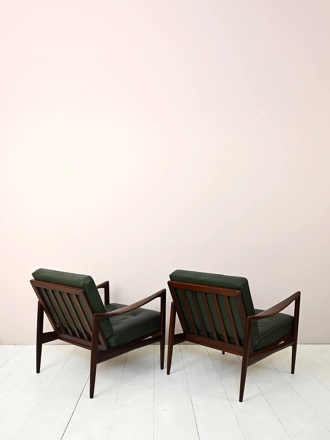 Pair of Kandidaten armchairs by Ib Kofod-Larsen for Ope, 1960s 5