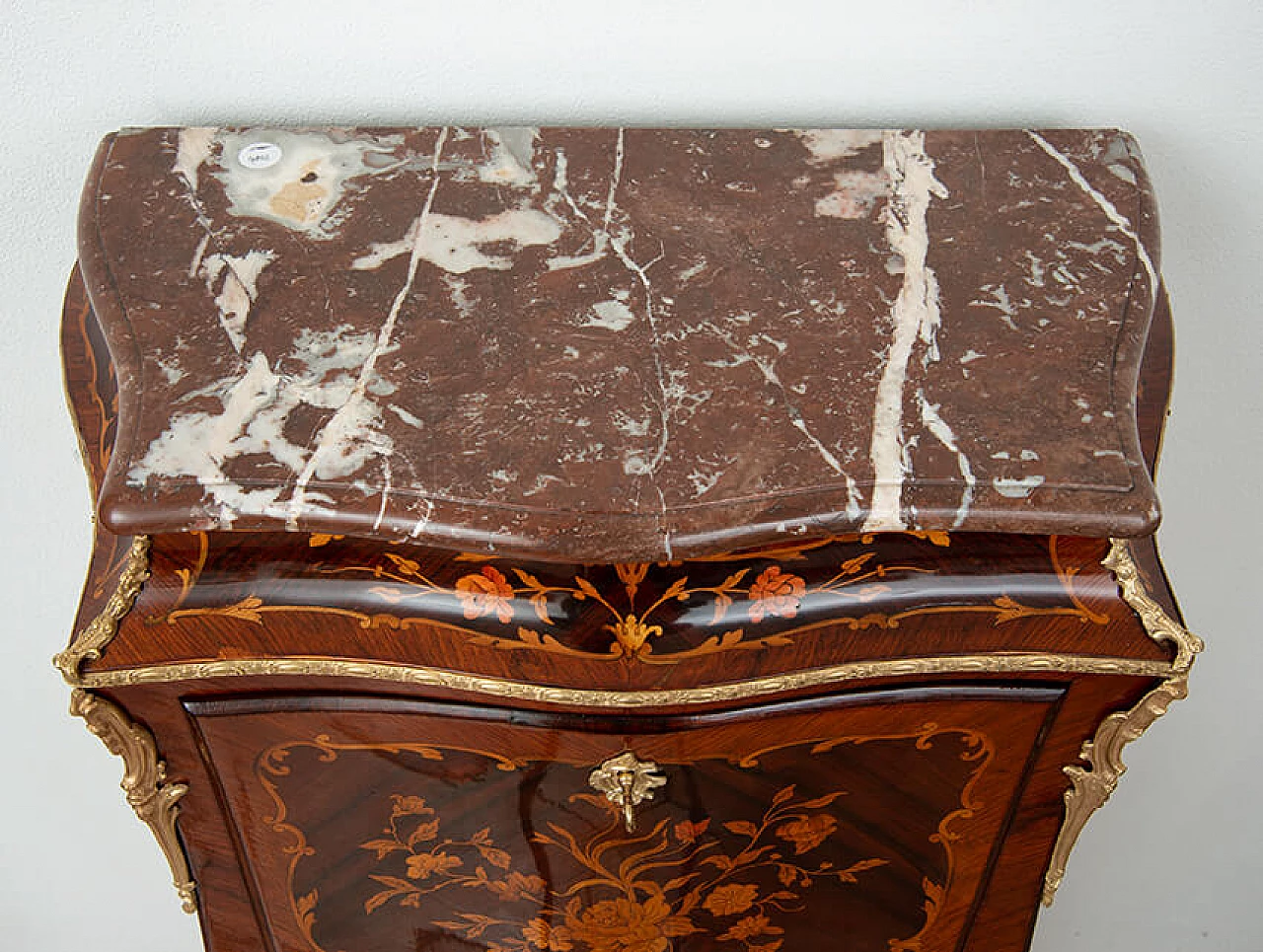Napoleon III exotic wood and Rosso Francia marble secrétaire, 19th century 6