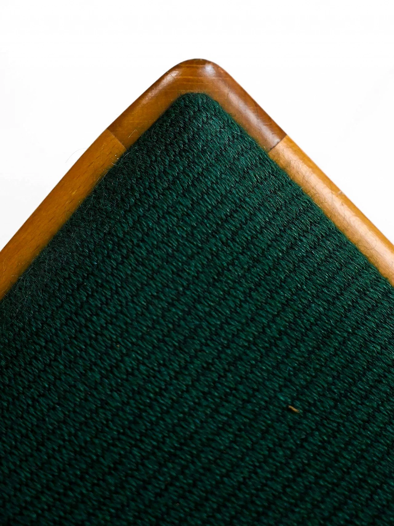 4 Sedie svedesi in betulla e tessuto verde scuro, anni '50 8