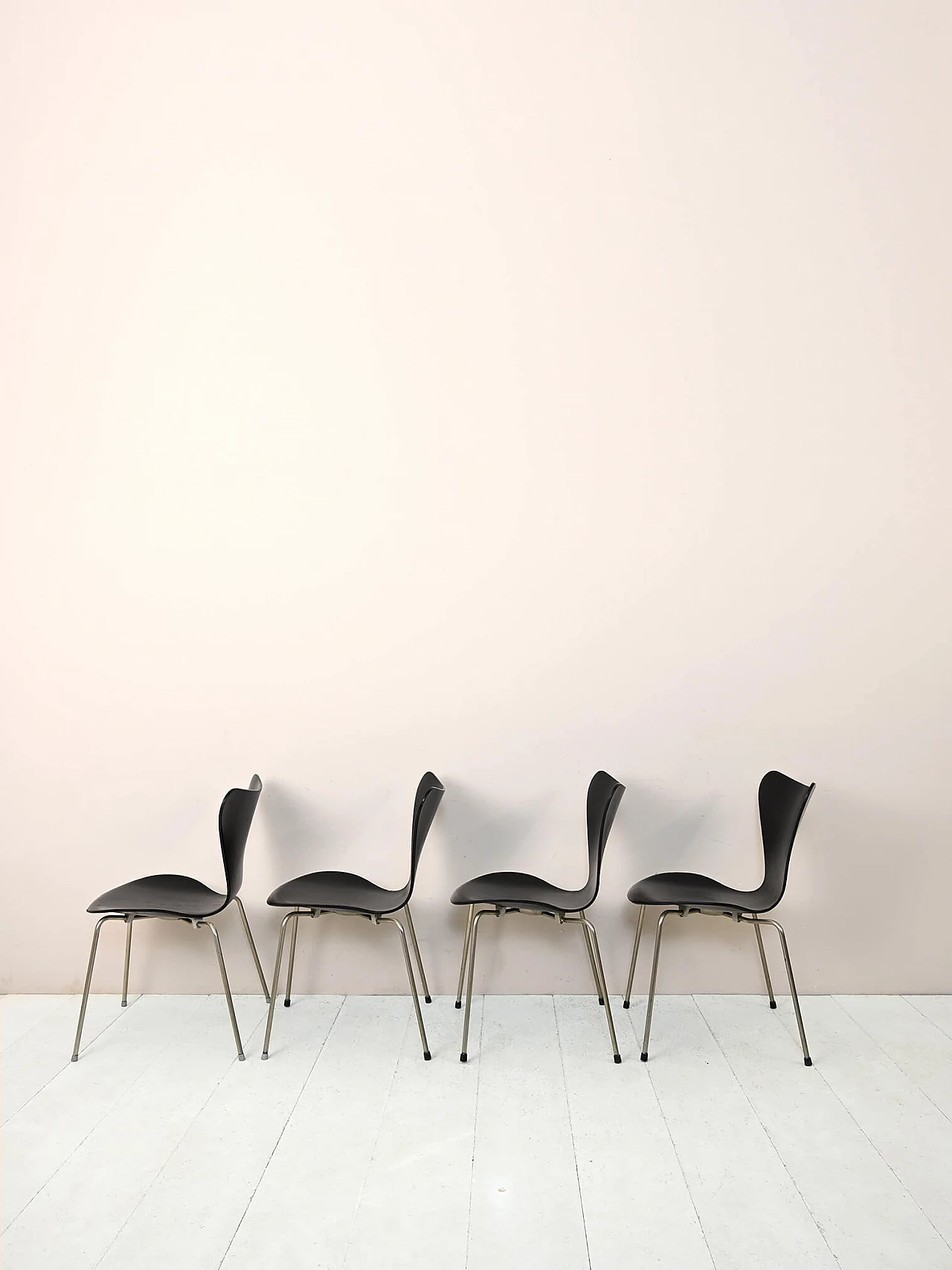 4 Sedie 3107 di Arne Jacobsen, anni '60 2