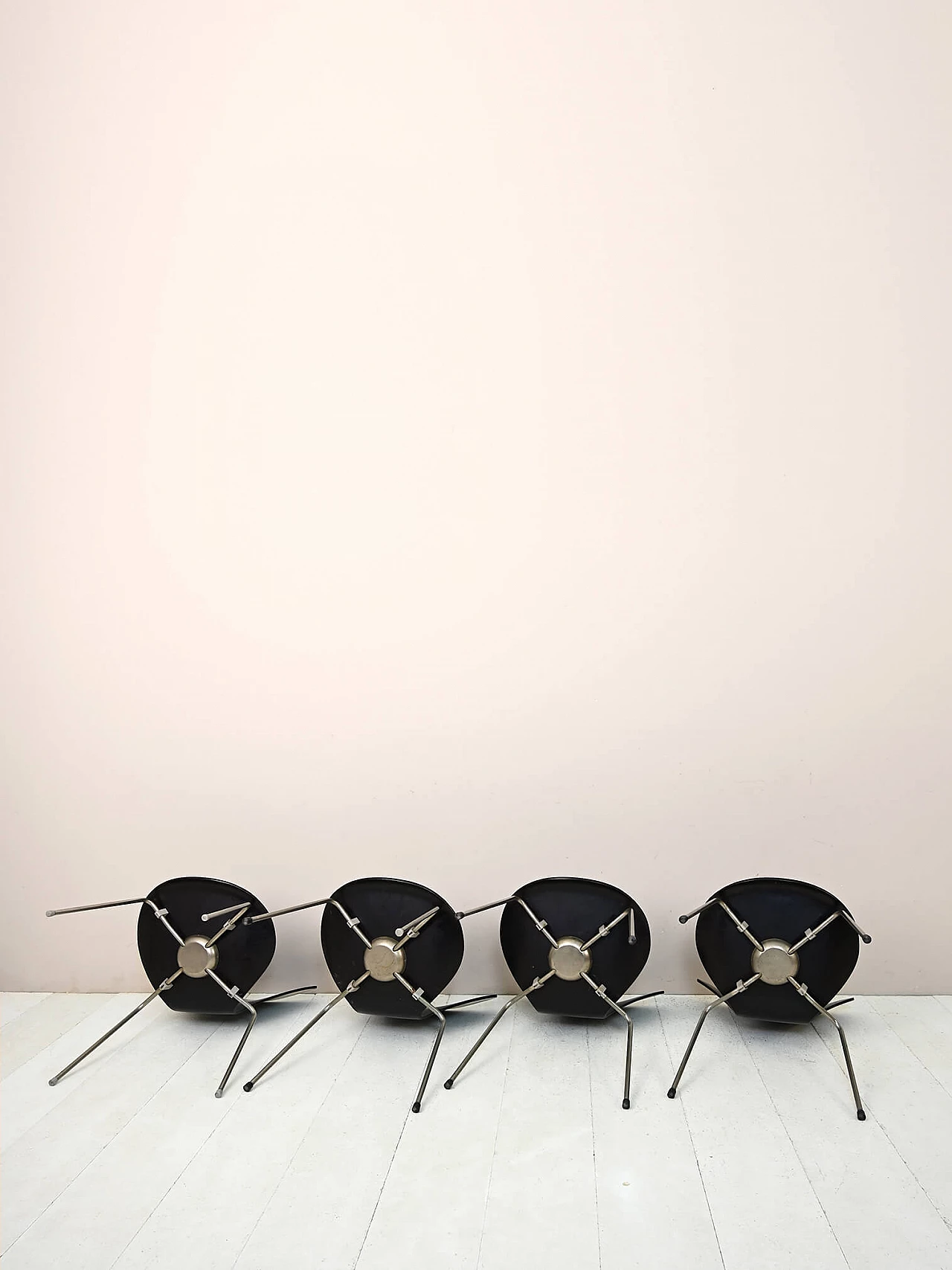 4 Sedie 3107 di Arne Jacobsen, anni '60 7