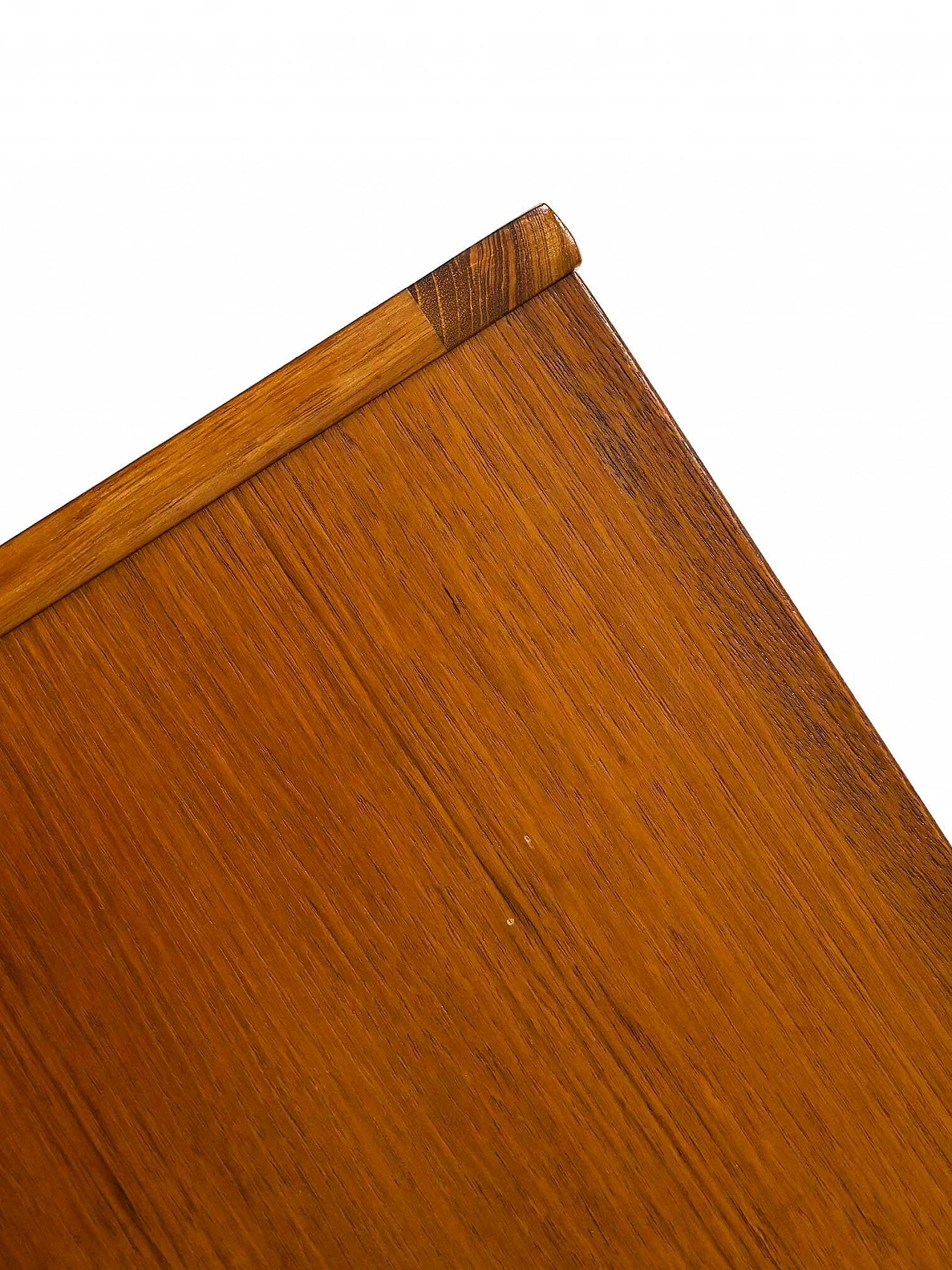 Low teak TV stand cabinet, 1960s 5