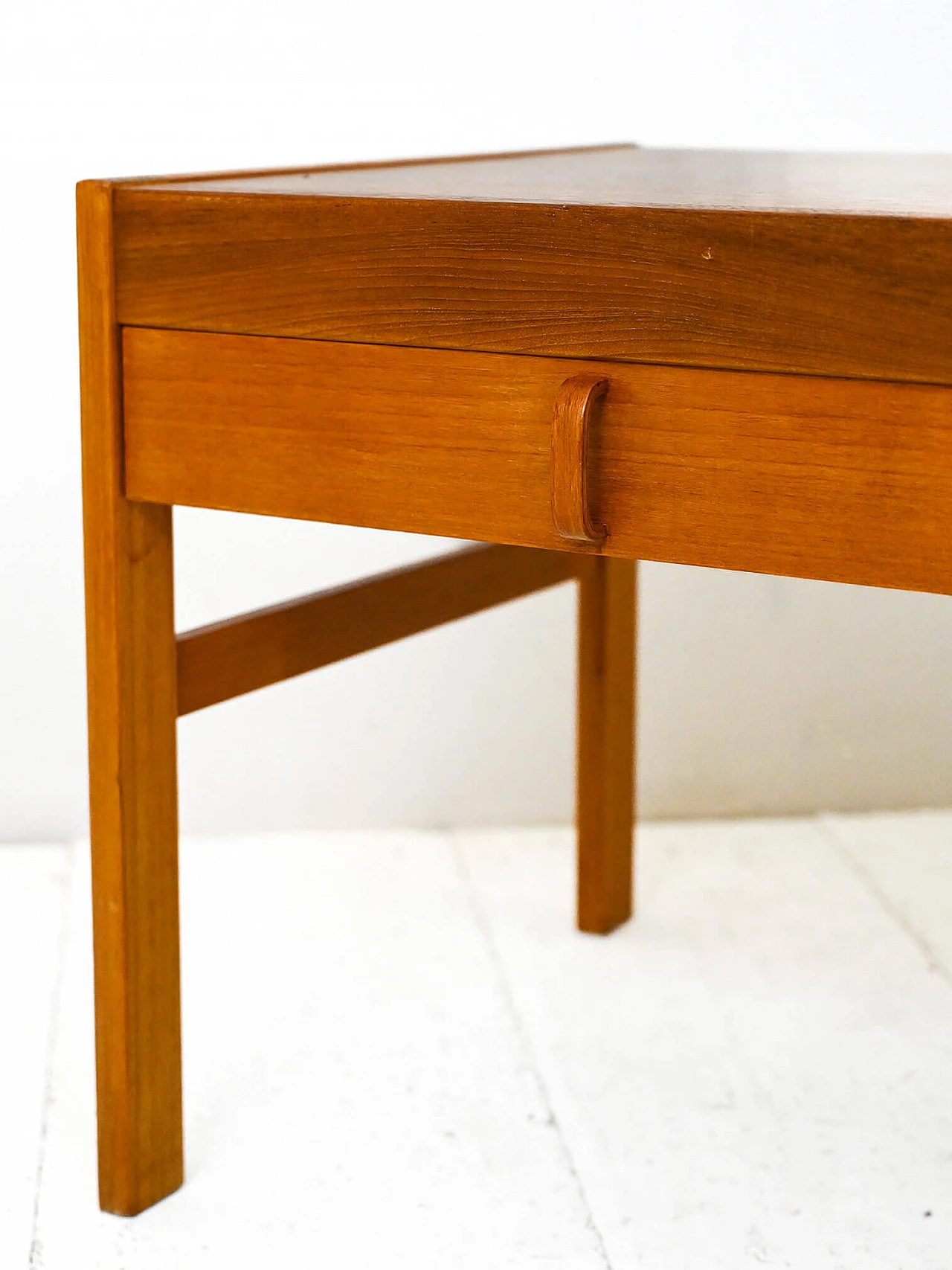 Low teak TV stand cabinet, 1960s 6