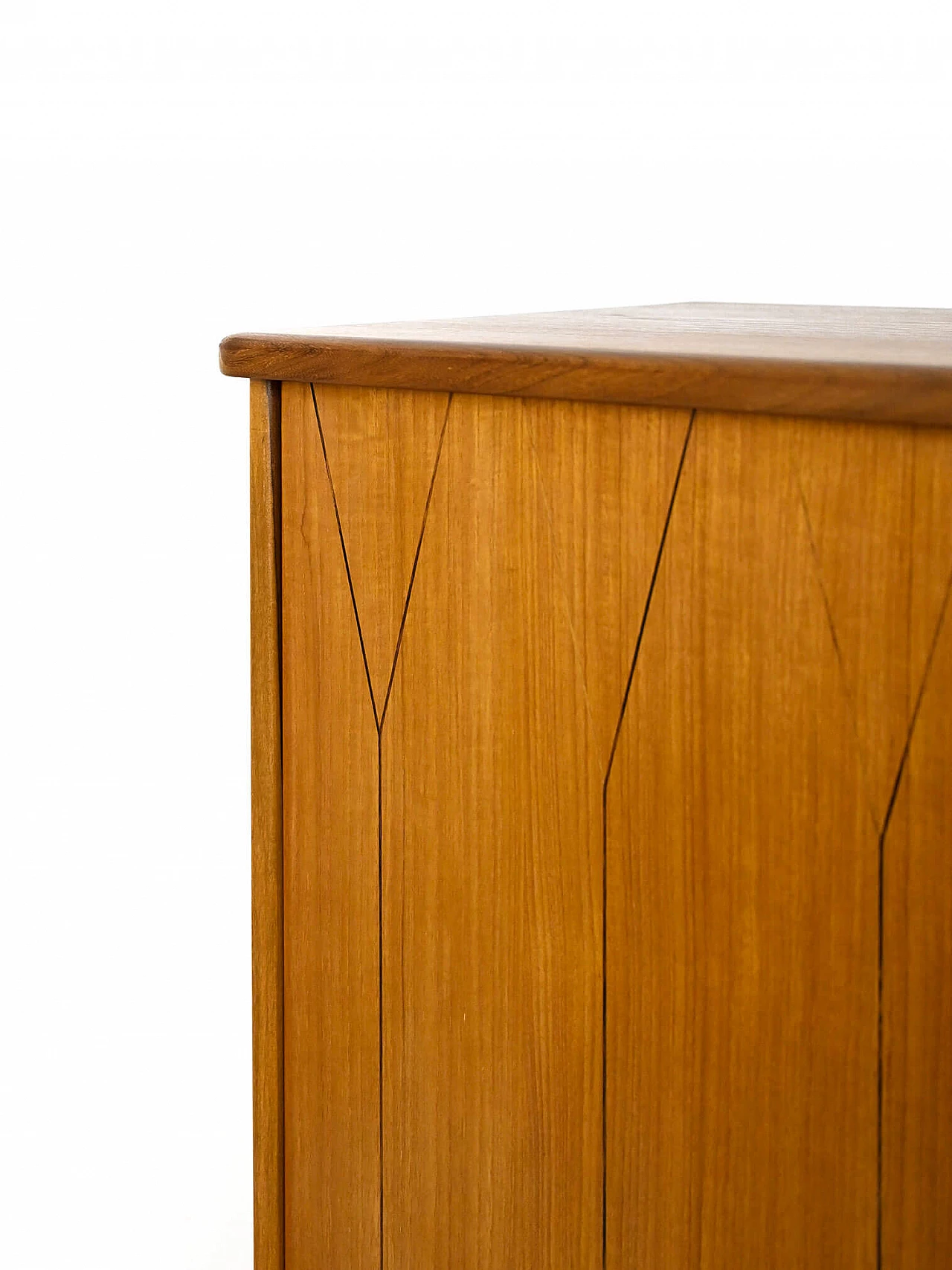 Credenza scandinava in legno con ante e cassetti, anni '60 9