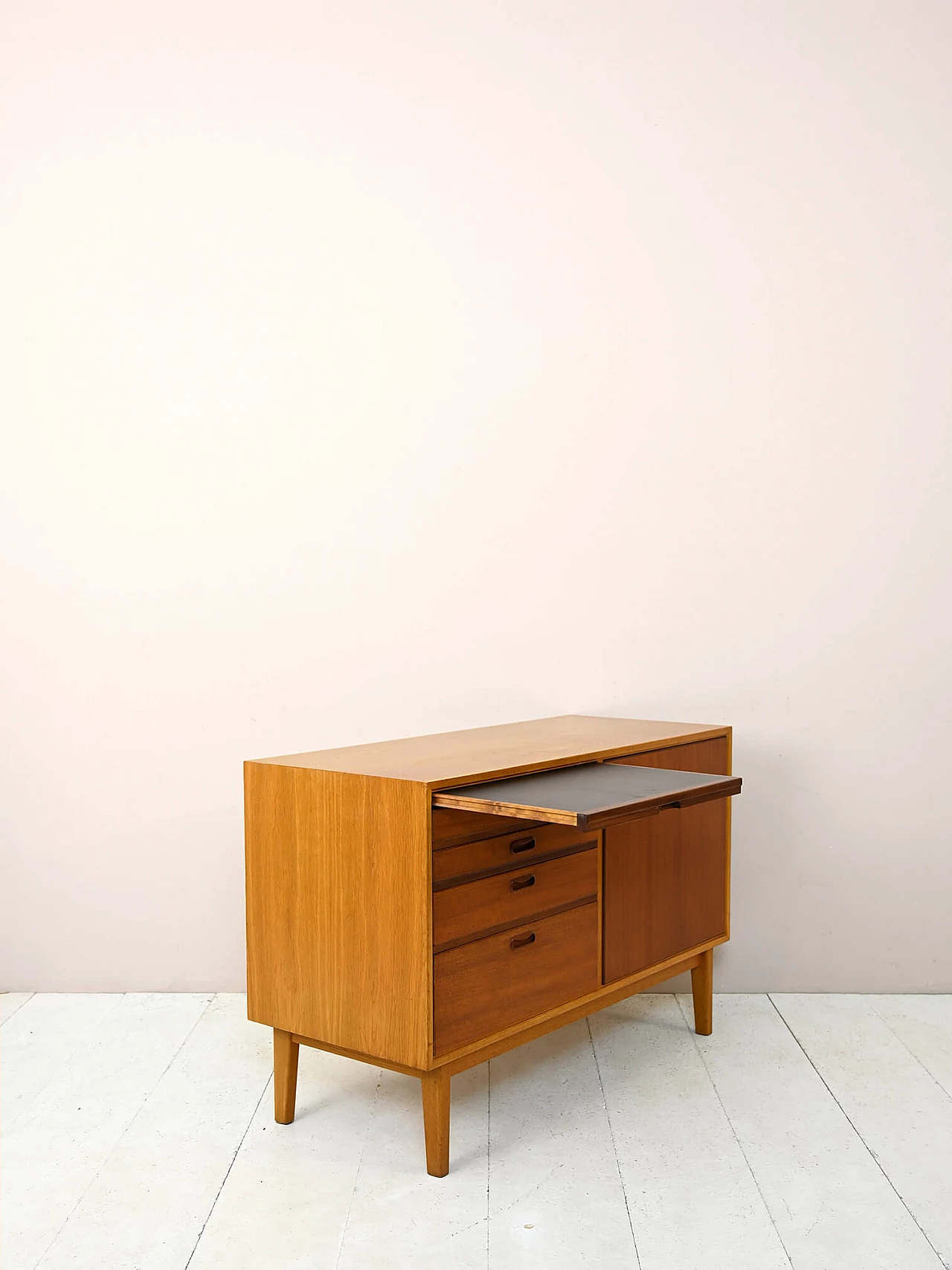 Small Scandinavian sideboard with pull-out top, 1960s 4