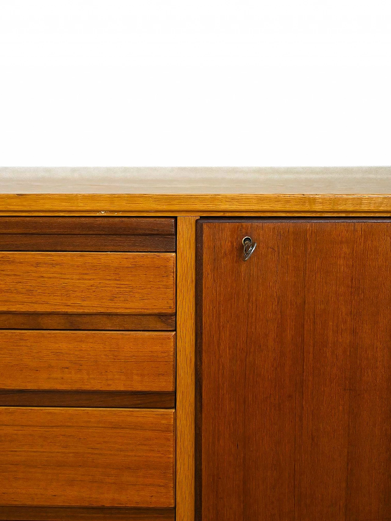 Small Scandinavian sideboard with pull-out top, 1960s 10