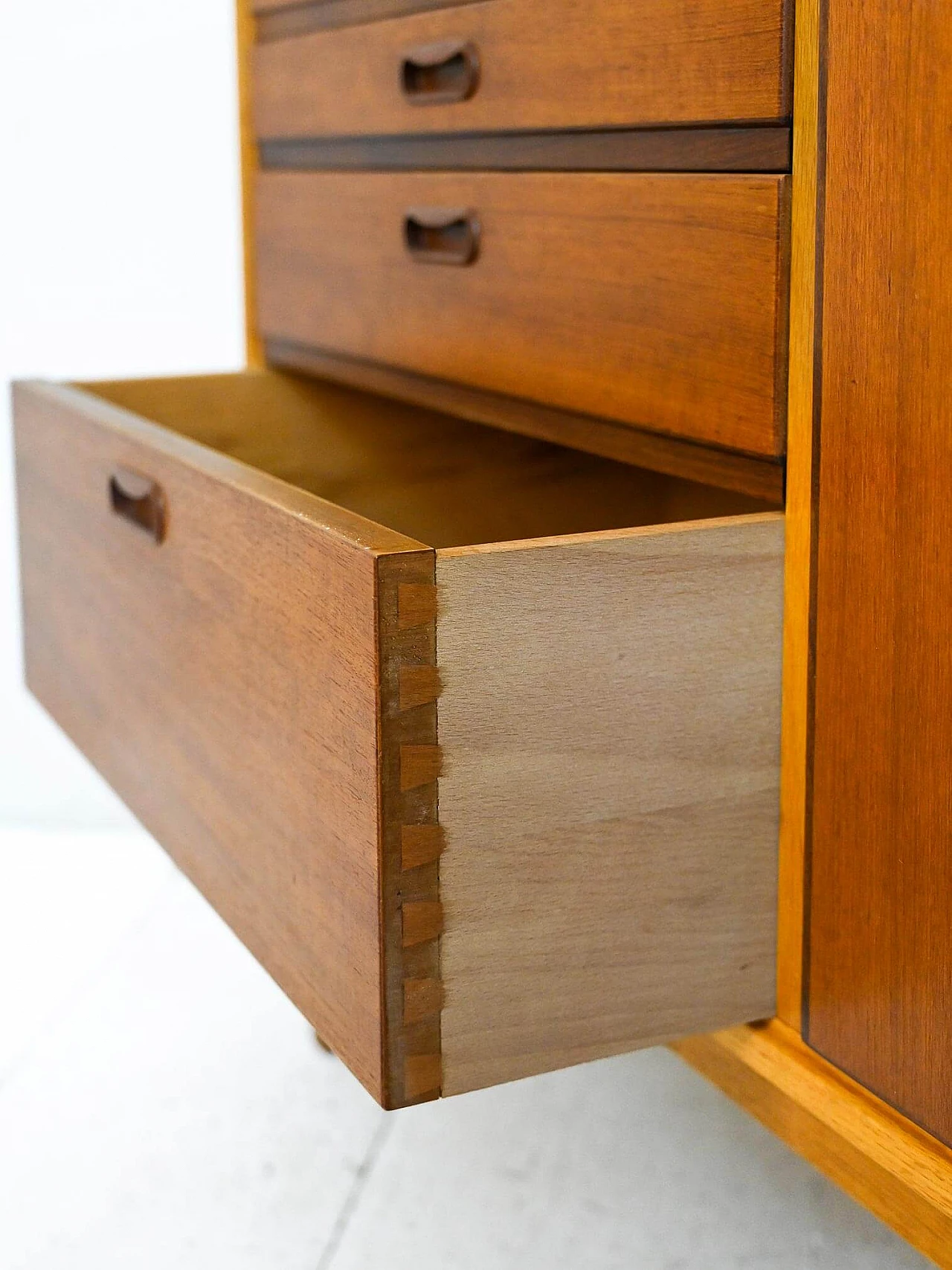 Small Scandinavian sideboard with pull-out top, 1960s 12