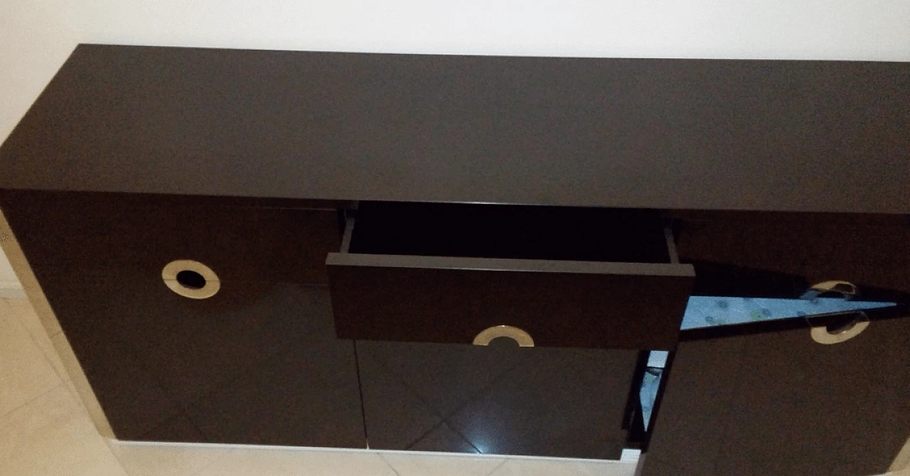 Credenza vintage,  Willy Rizzo per Mario Sabot, anni '70 1