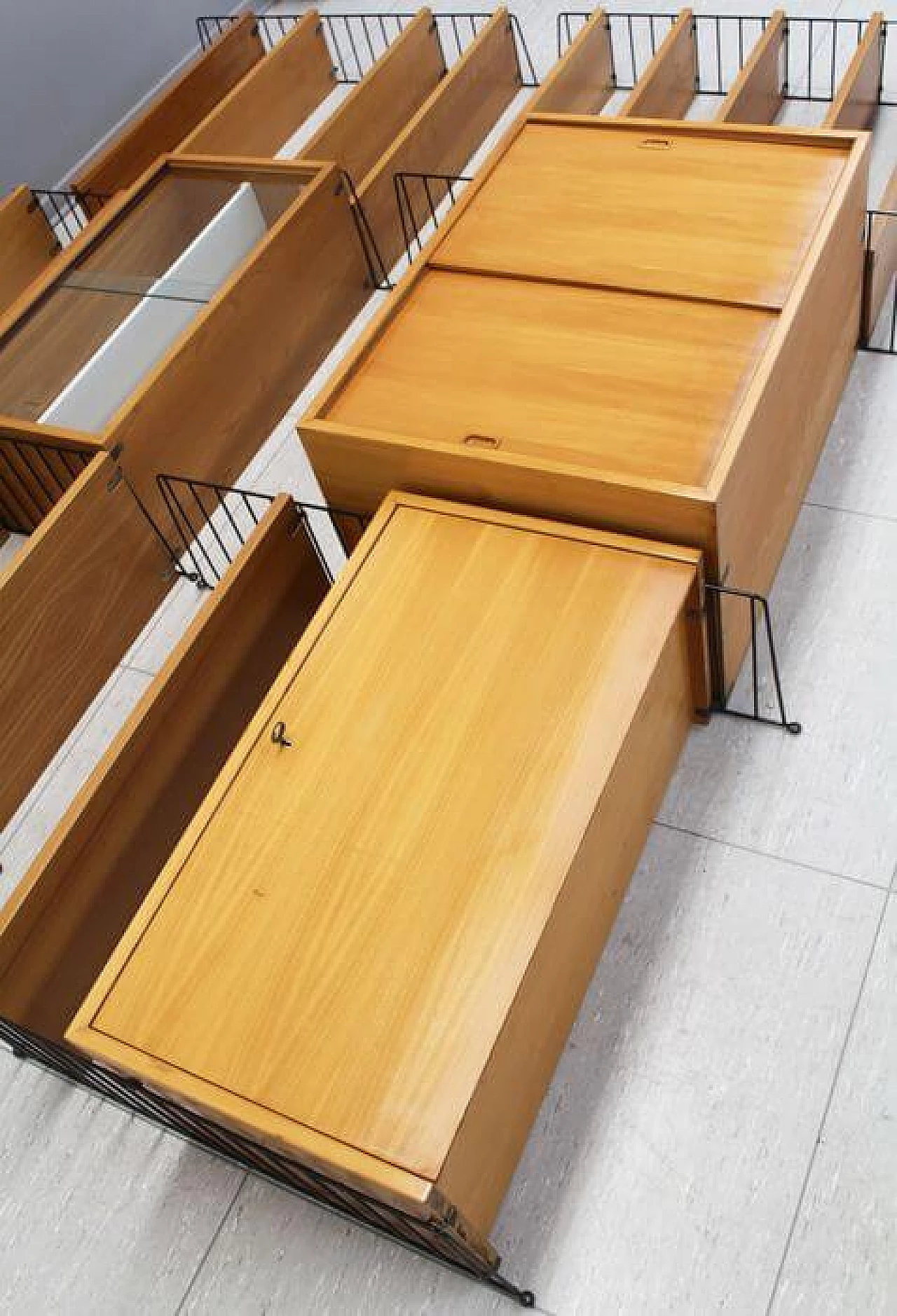 Libreria modulare String di Kajsa & Nisse Strinning per String Design AB, anni '50 5