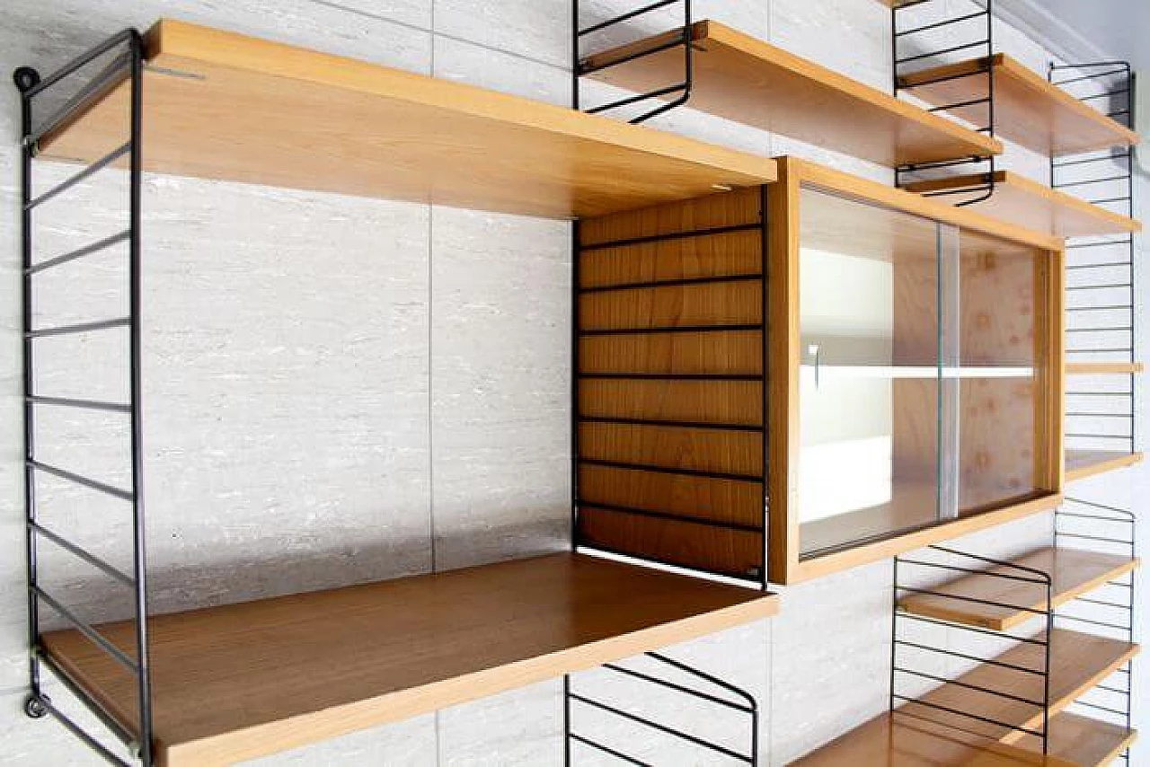 Libreria modulare String di Kajsa & Nisse Strinning per String Design AB, anni '50 6