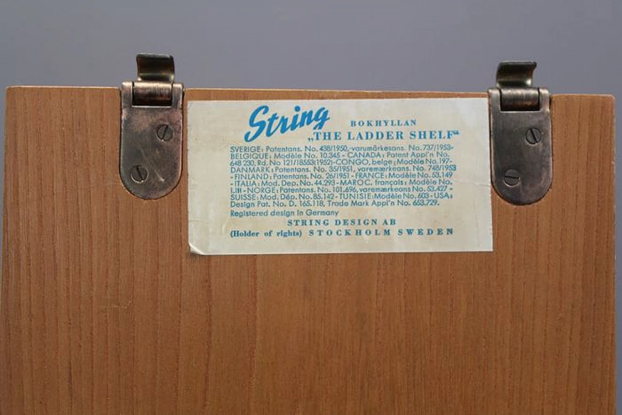Libreria modulare String di Kajsa & Nisse Strinning per String Design AB, anni '50 7