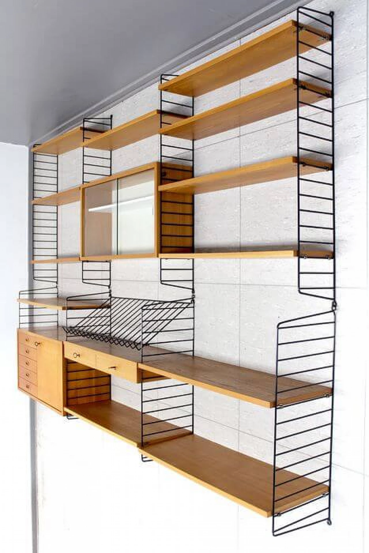 Libreria String di Kajsa & Nisse Strinning per String Design AB, anni '50 1