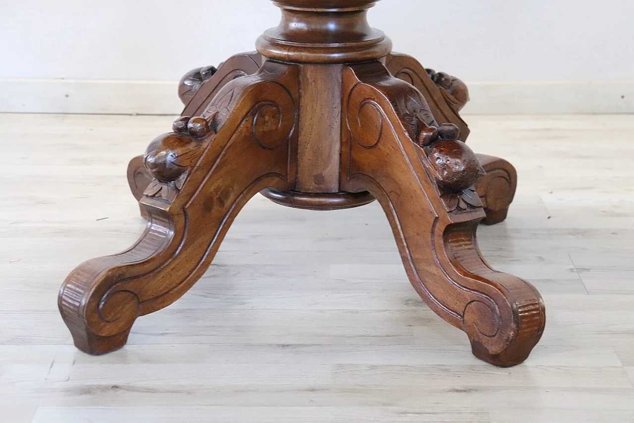 Louis Philippe oval solid walnut extendable table, mid-19th century 7