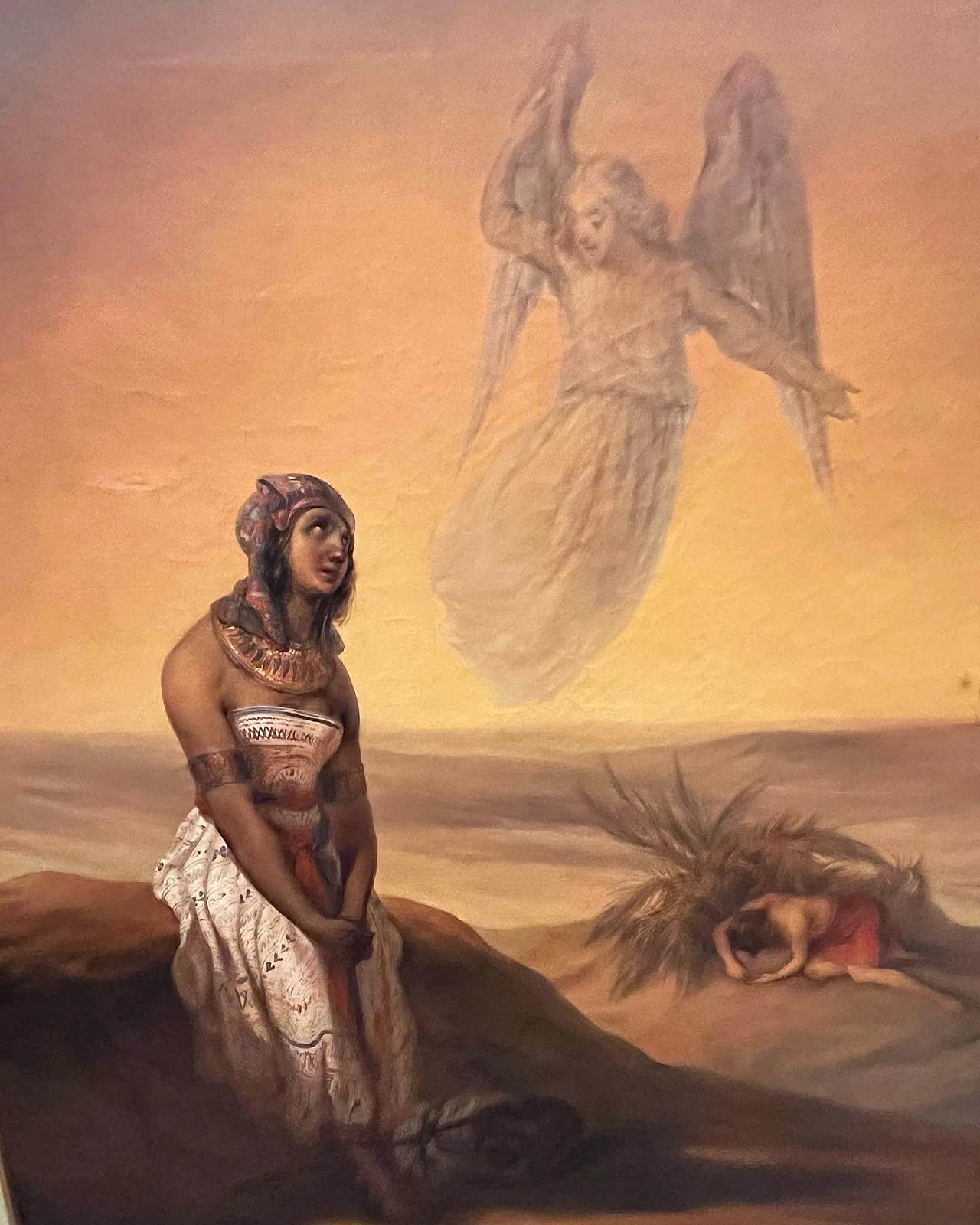 Oil on canvas of Orientalist scene, 19th century 3