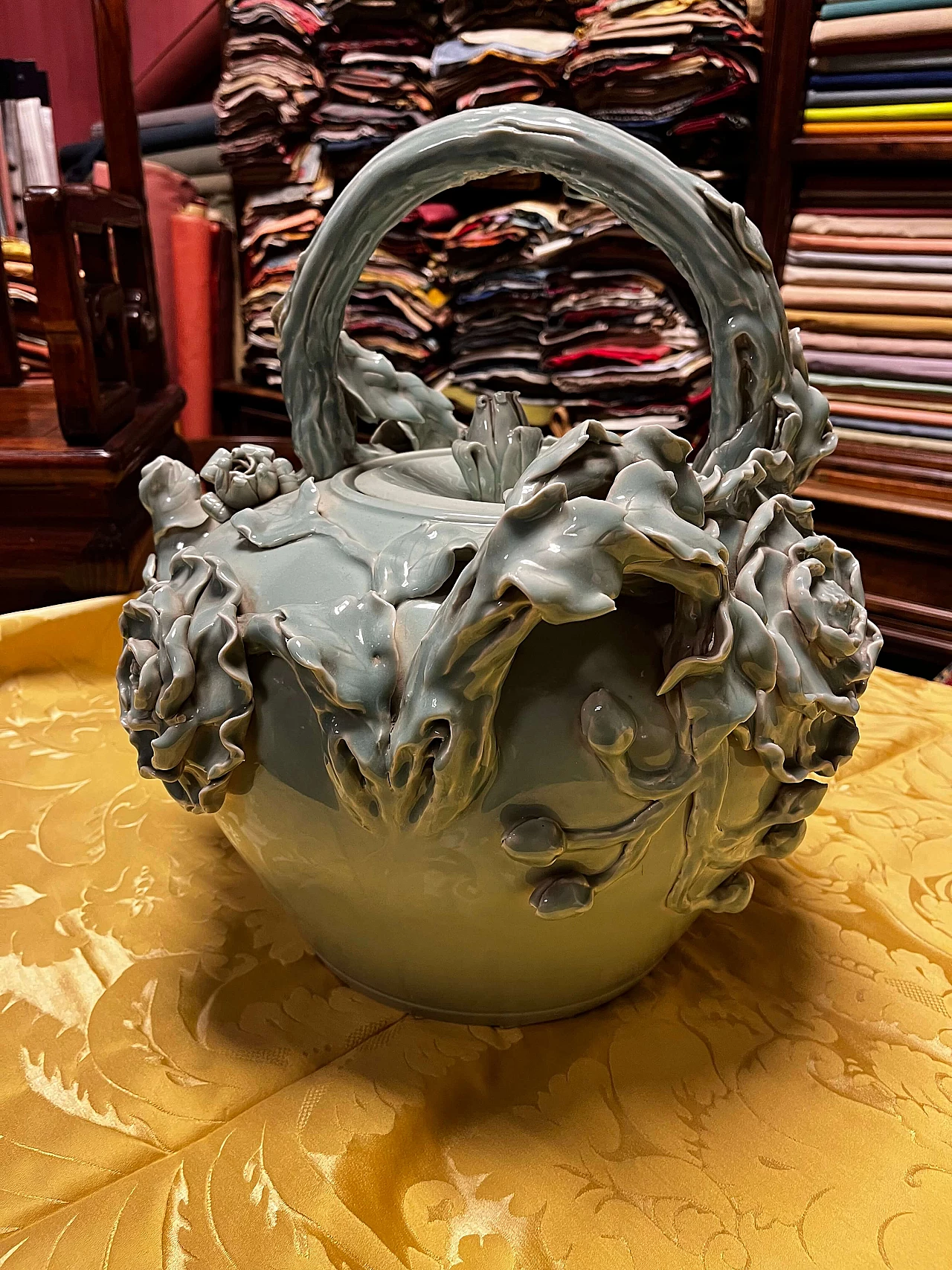 Celadon teapot, 1950s 4