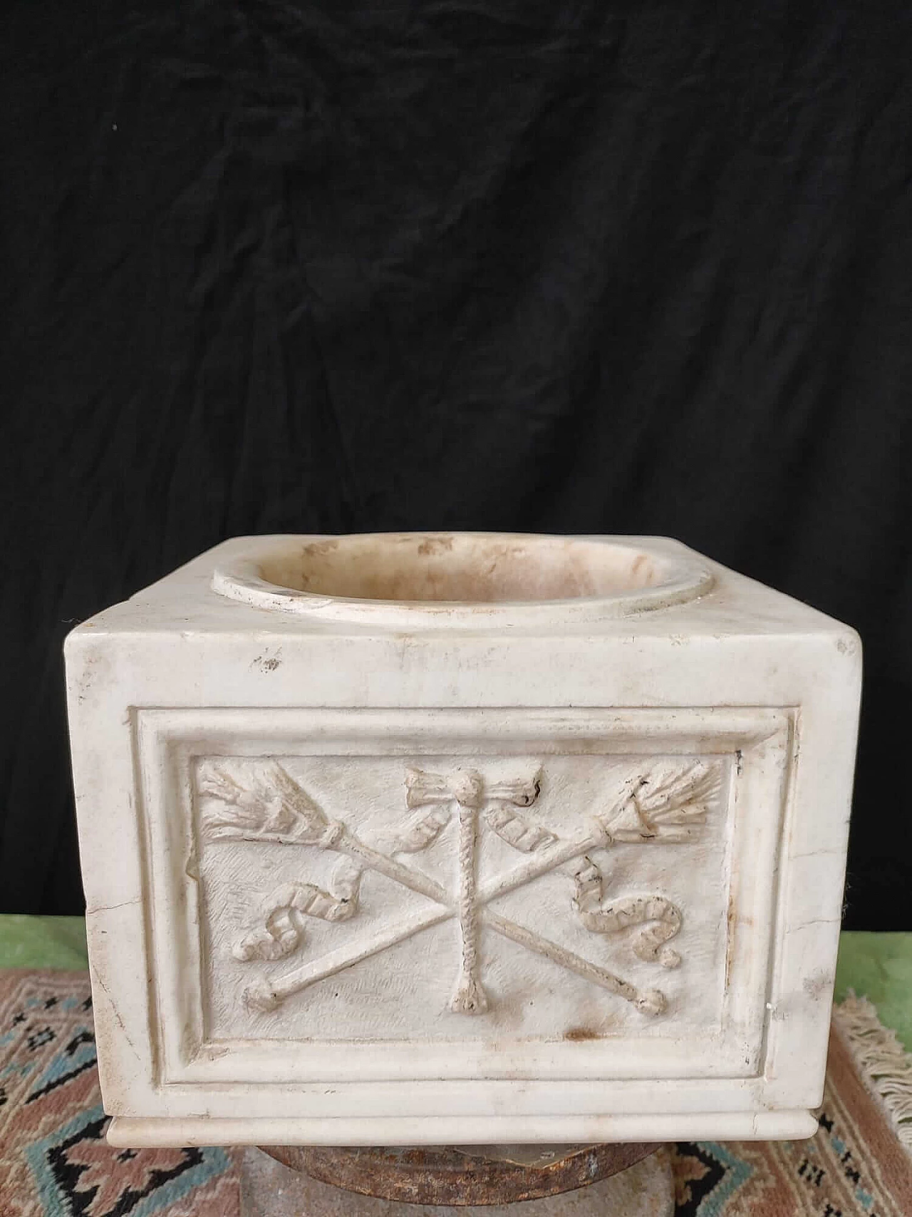 Carved stoup, early 19th century 4