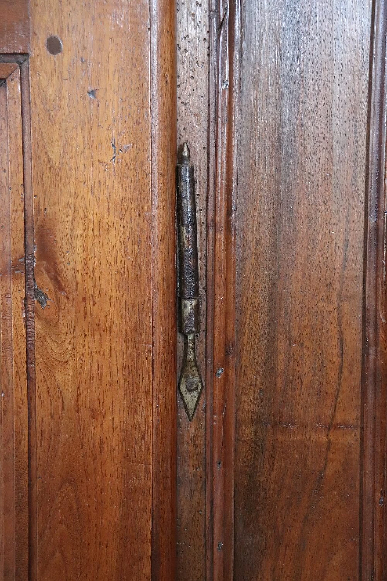 Solid walnut wardrobe with two doors, mid-18th century 8