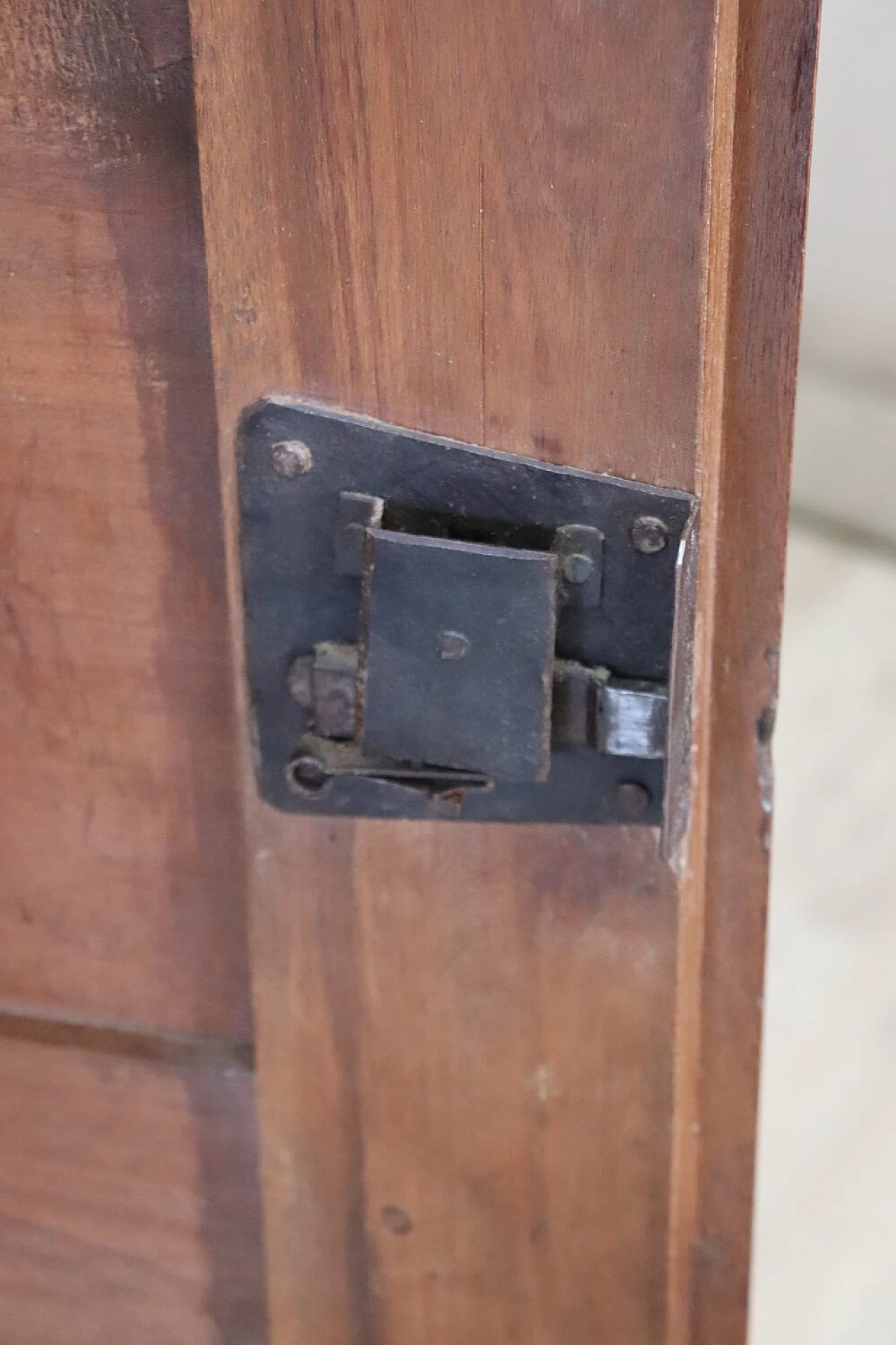 Solid walnut wardrobe with two doors, mid-18th century 11