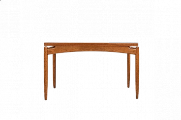 Tavolo danese Demi Lune in teak e quercia, anni '50