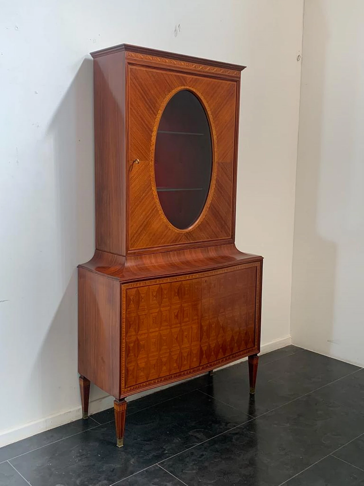 Sideboard with showcase by Paolo Buffa for La Permanente Mobili Cantù, 1950s 4