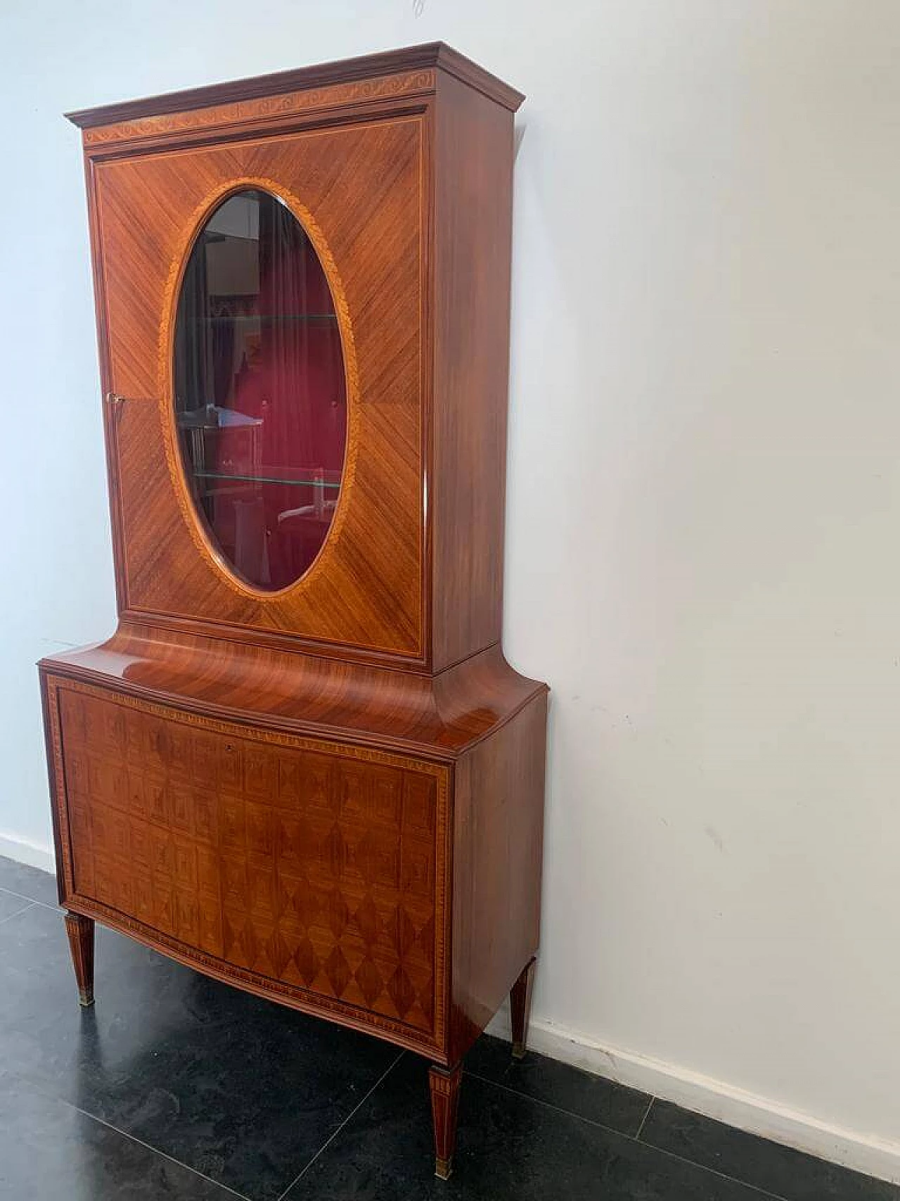 Sideboard with showcase by Paolo Buffa for La Permanente Mobili Cantù, 1950s 14