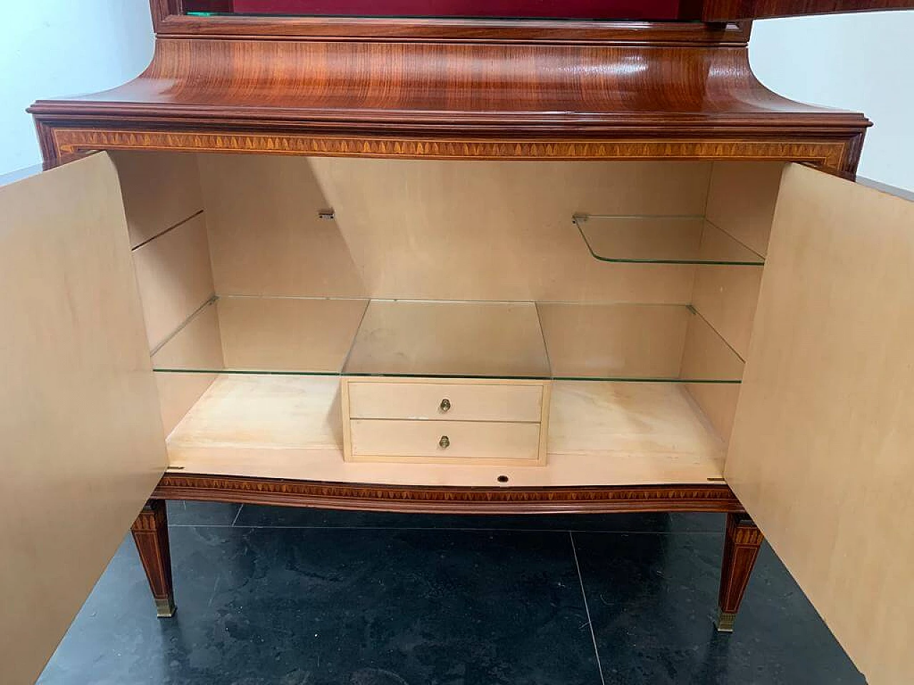 Sideboard with showcase by Paolo Buffa for La Permanente Mobili Cantù, 1950s 15