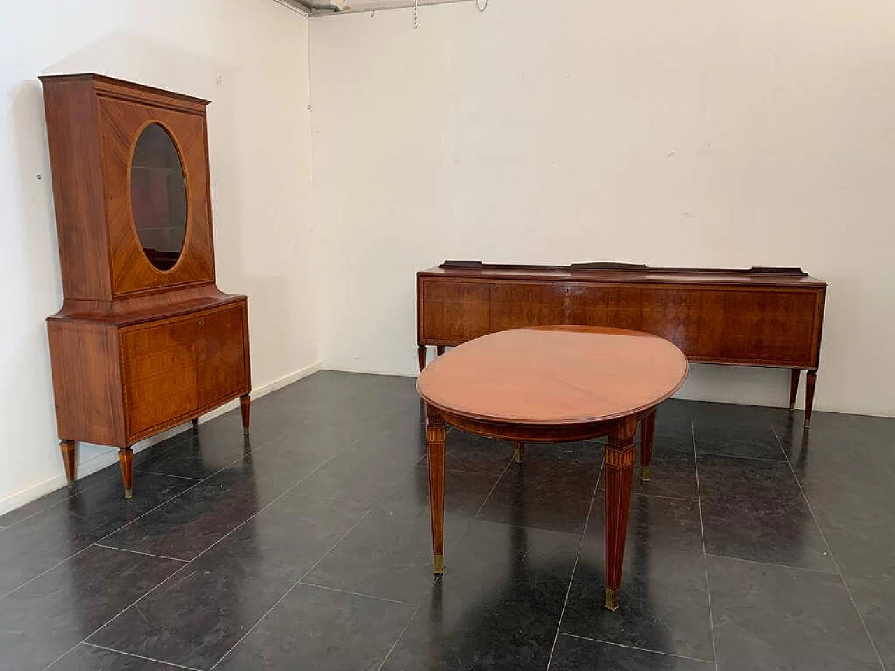 Sideboard with showcase by Paolo Buffa for La Permanente Mobili Cantù, 1950s 19