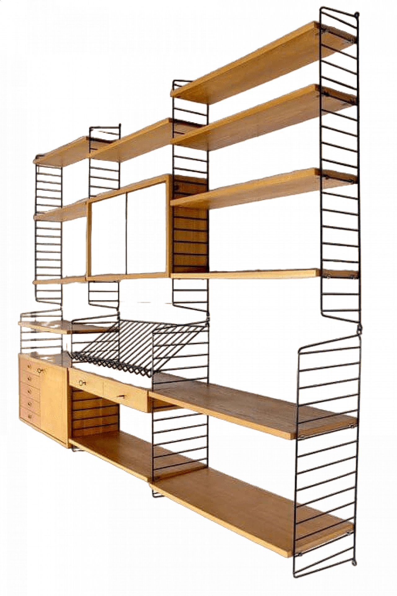 Libreria String di Kajsa & Nisse Strinning per String Design AB, anni '50 7