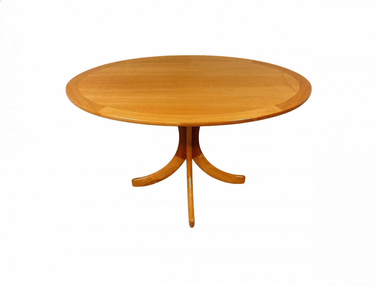 Tavolino danese ovale in frassino biondo, anni '60 8