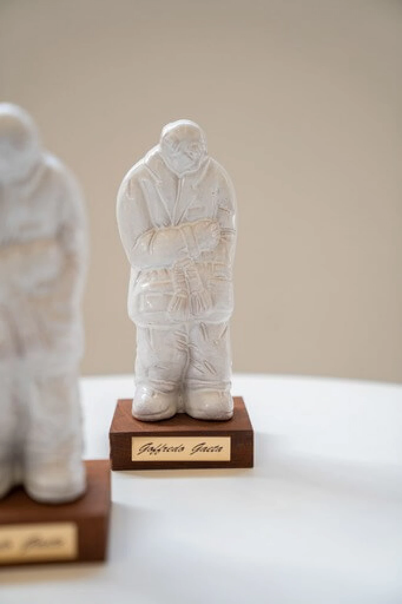 Pair of Faenza ceramic sculptures by Goffredo Gaeta, 1970s 1