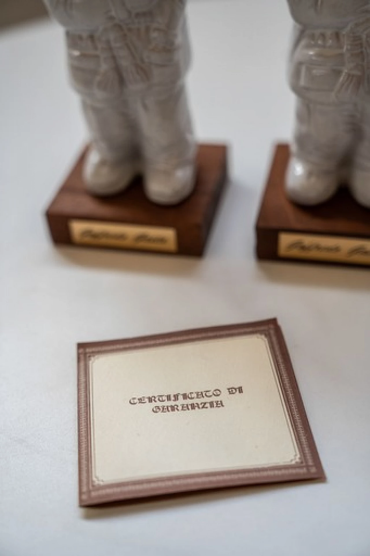 Pair of Faenza ceramic sculptures by Goffredo Gaeta, 1970s 9