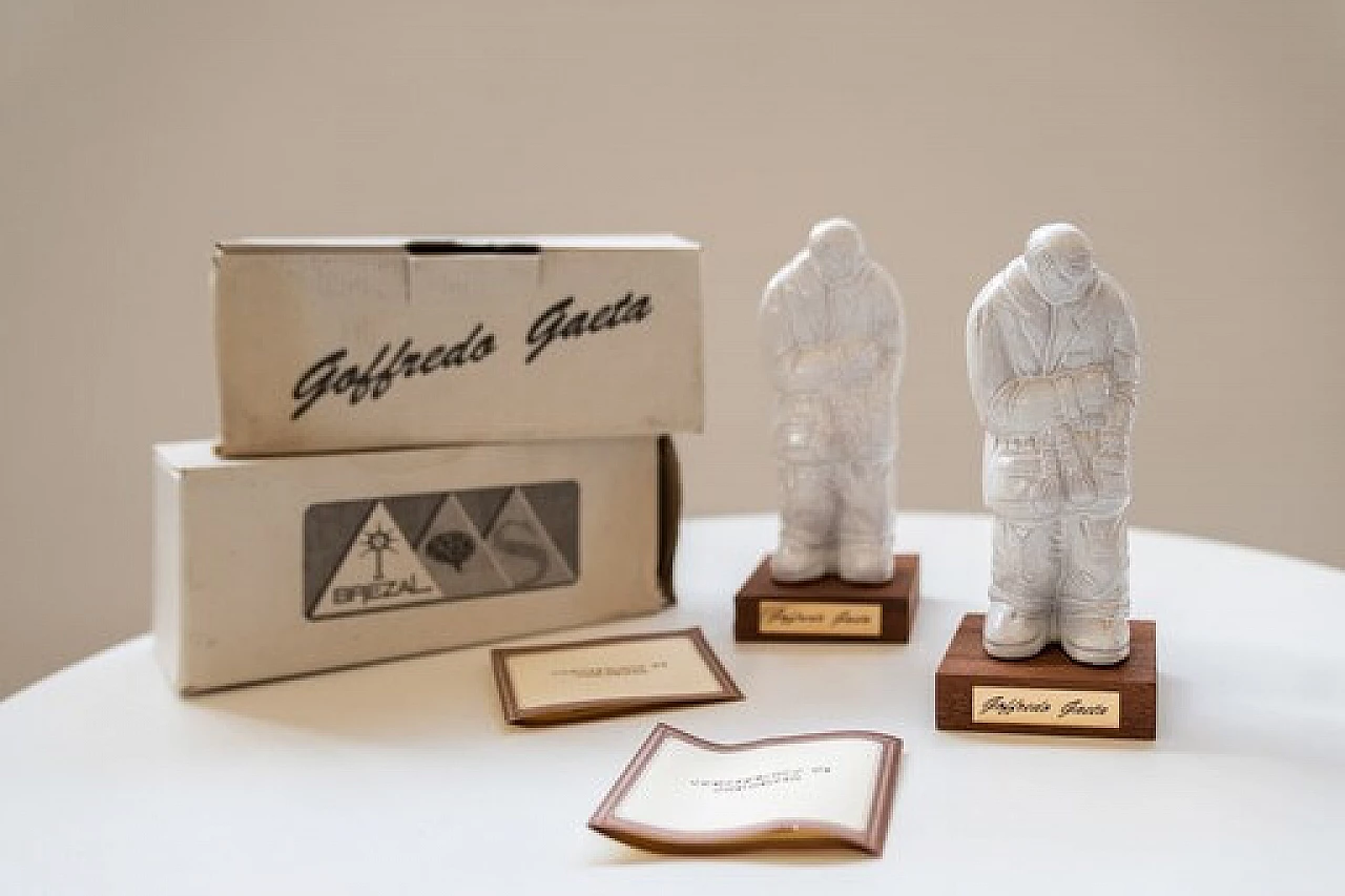 Pair of Faenza ceramic sculptures by Goffredo Gaeta, 1970s 11