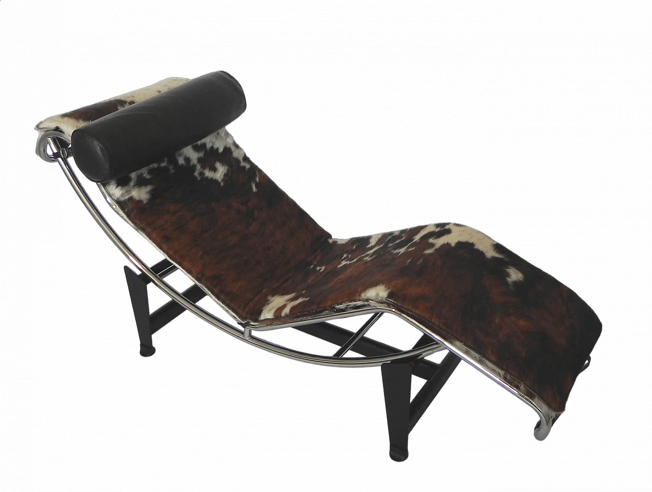 Bauhaus style metal and cavallino chaise longue by Alivar, 1990s 13