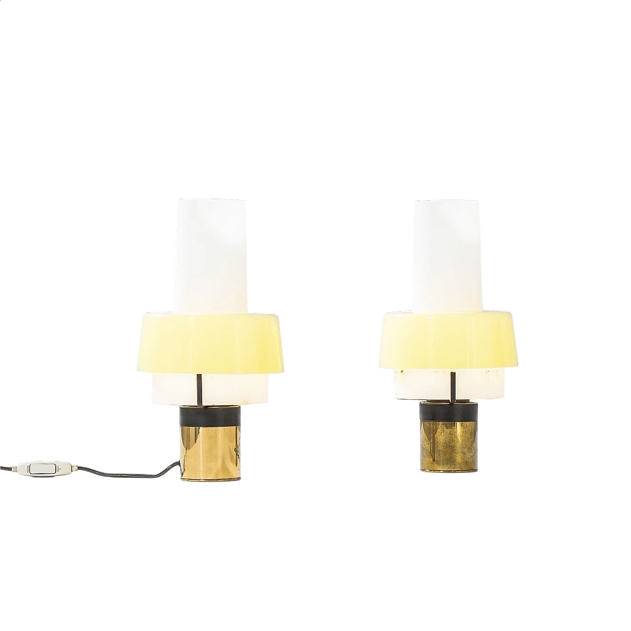 Pair of 8039 table lamps by Stilnovo, 1960s 7