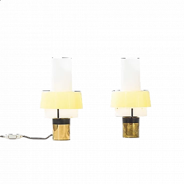 Pair of 8039 table lamps by Stilnovo, 1960s