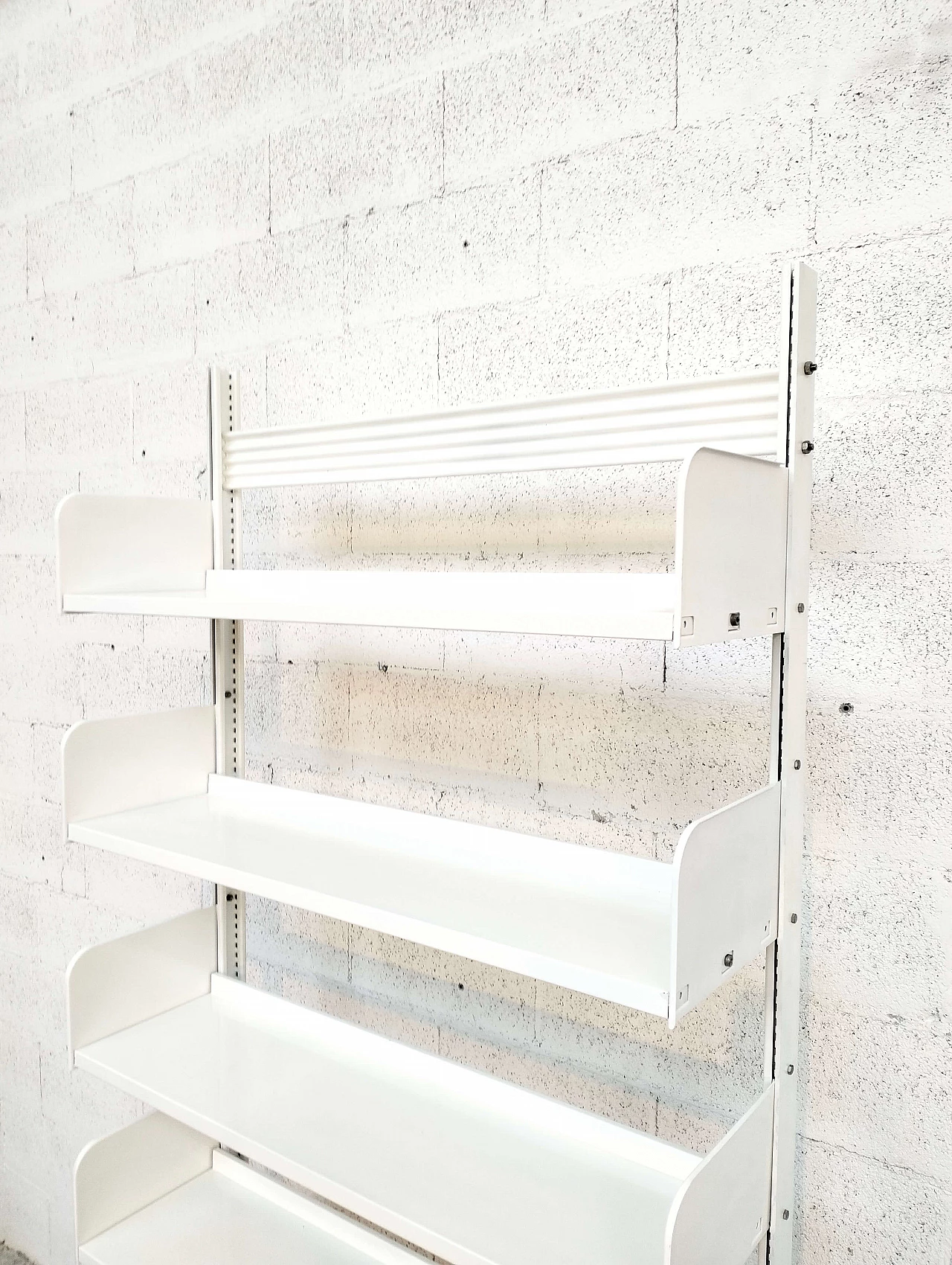Congress bookcase in white steel plate by Lips Vago, 1960s 7