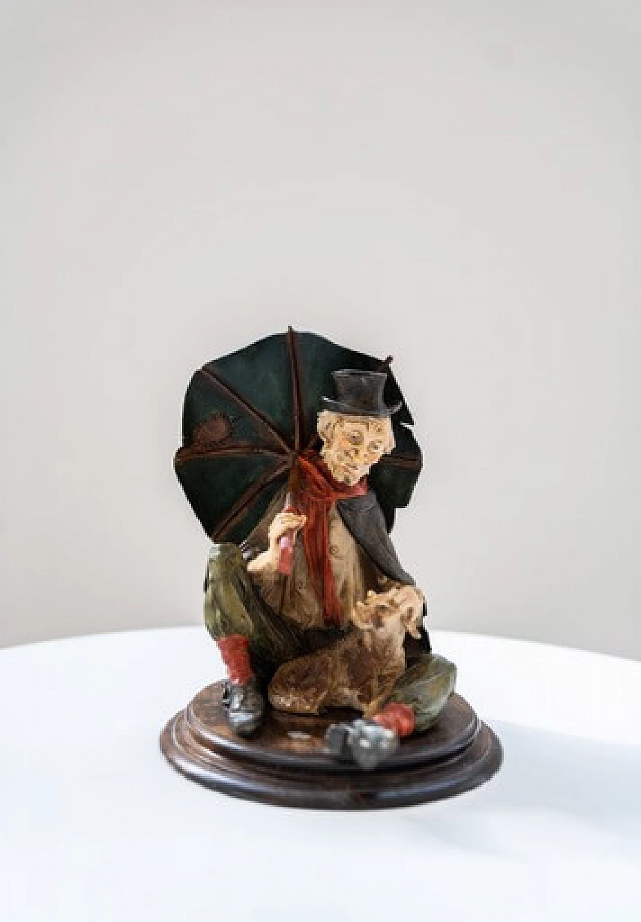 Capodimonte ceramic old man sculpture by Menacchi Merni, 1970s 1