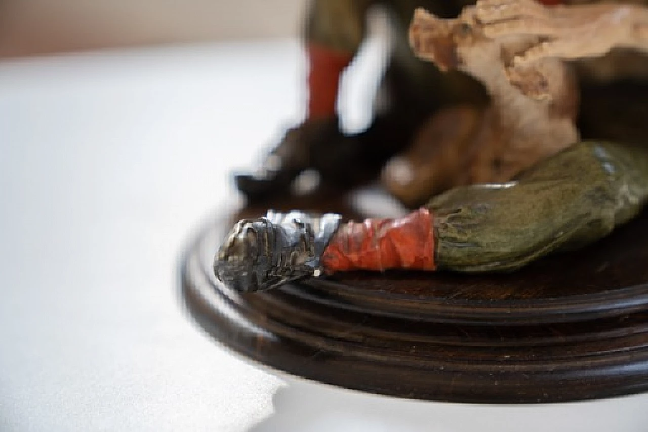 Capodimonte ceramic old man sculpture by Menacchi Merni, 1970s 4