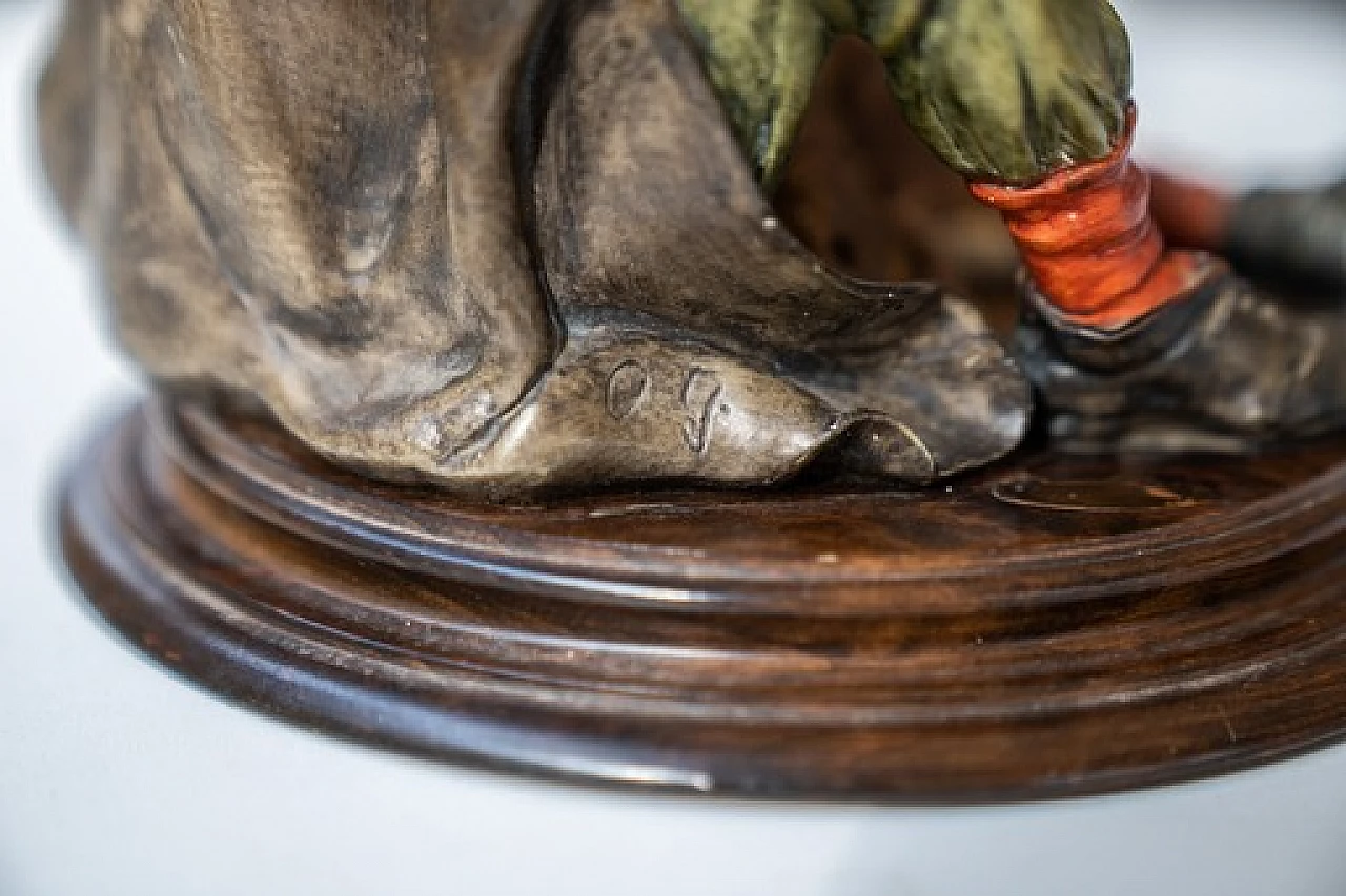 Capodimonte ceramic old man sculpture by Menacchi Merni, 1970s 15