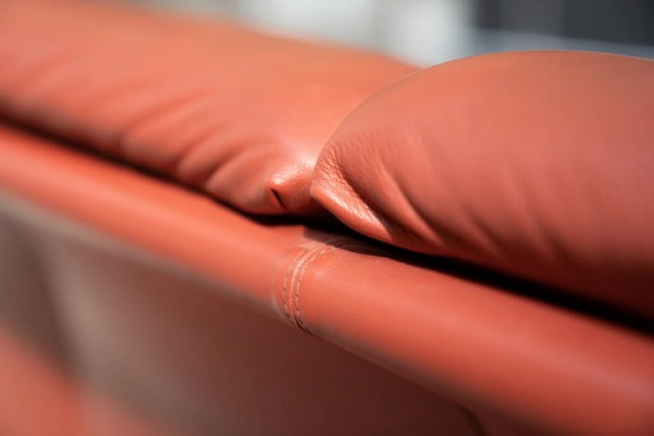 Divano a due posti in pelle bordeaux di Poltrona Frau, anni '90 9