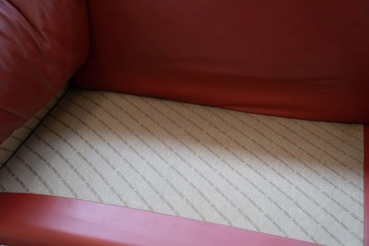 Divano a due posti in pelle bordeaux di Poltrona Frau, anni '90 18