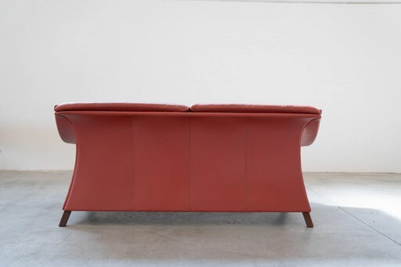 Divano a due posti in pelle bordeaux di Poltrona Frau, anni '90 20