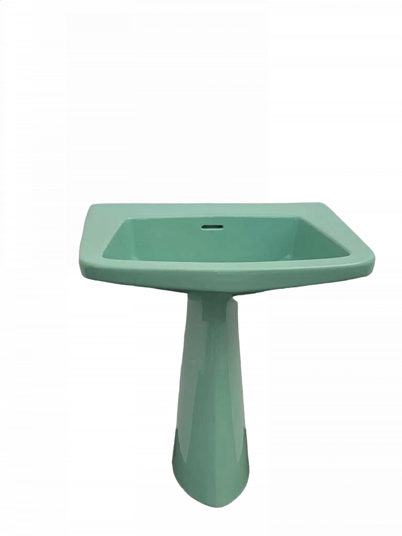 Sea green Oneline washbasin by Gio Ponti for Ideal Standard, 1950s 14