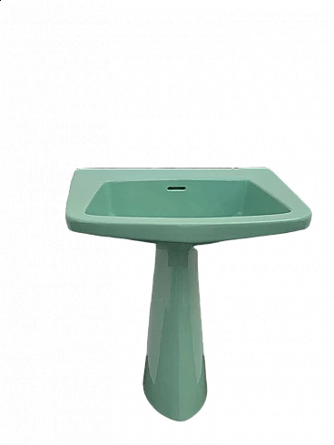 Sea green Oneline washbasin by Gio Ponti for Ideal Standard, 1950s
