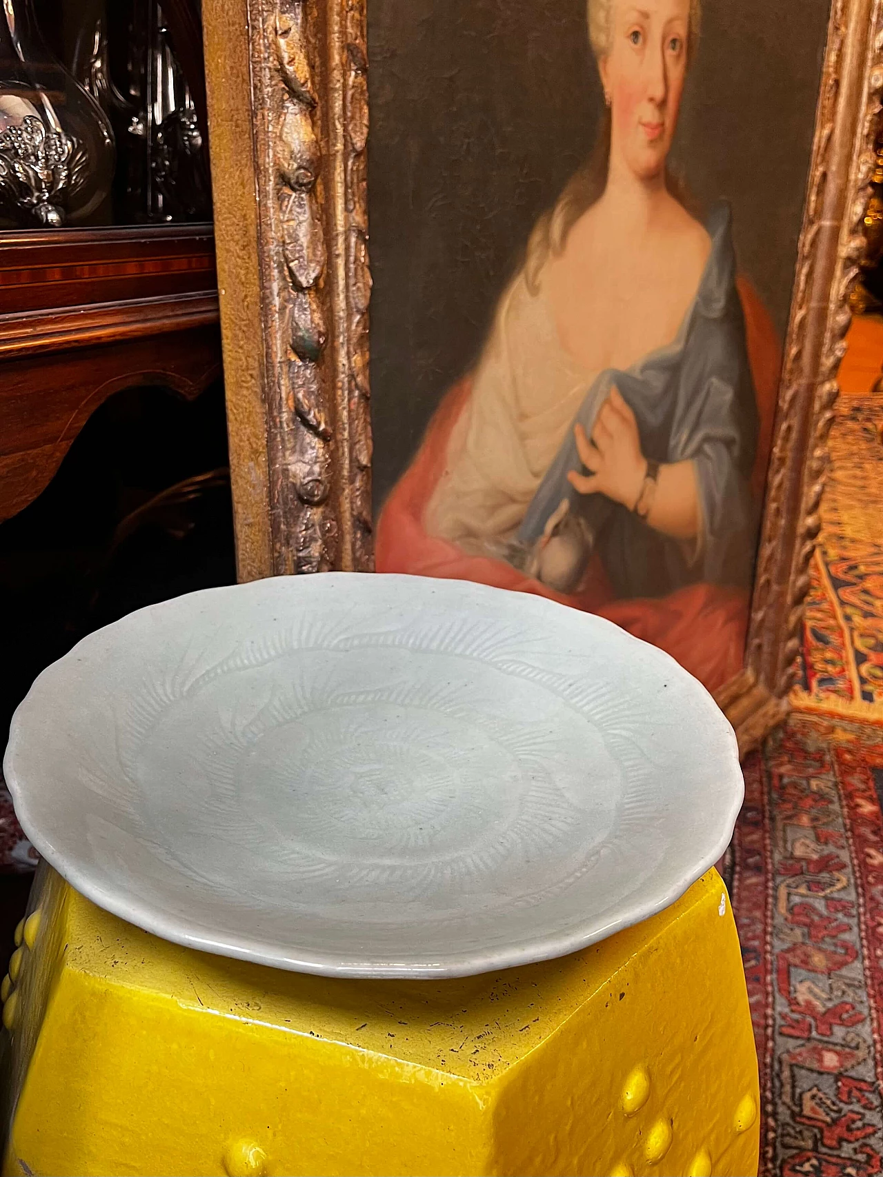 Piatto piccolo in ceramica Celadon, fine '800 1