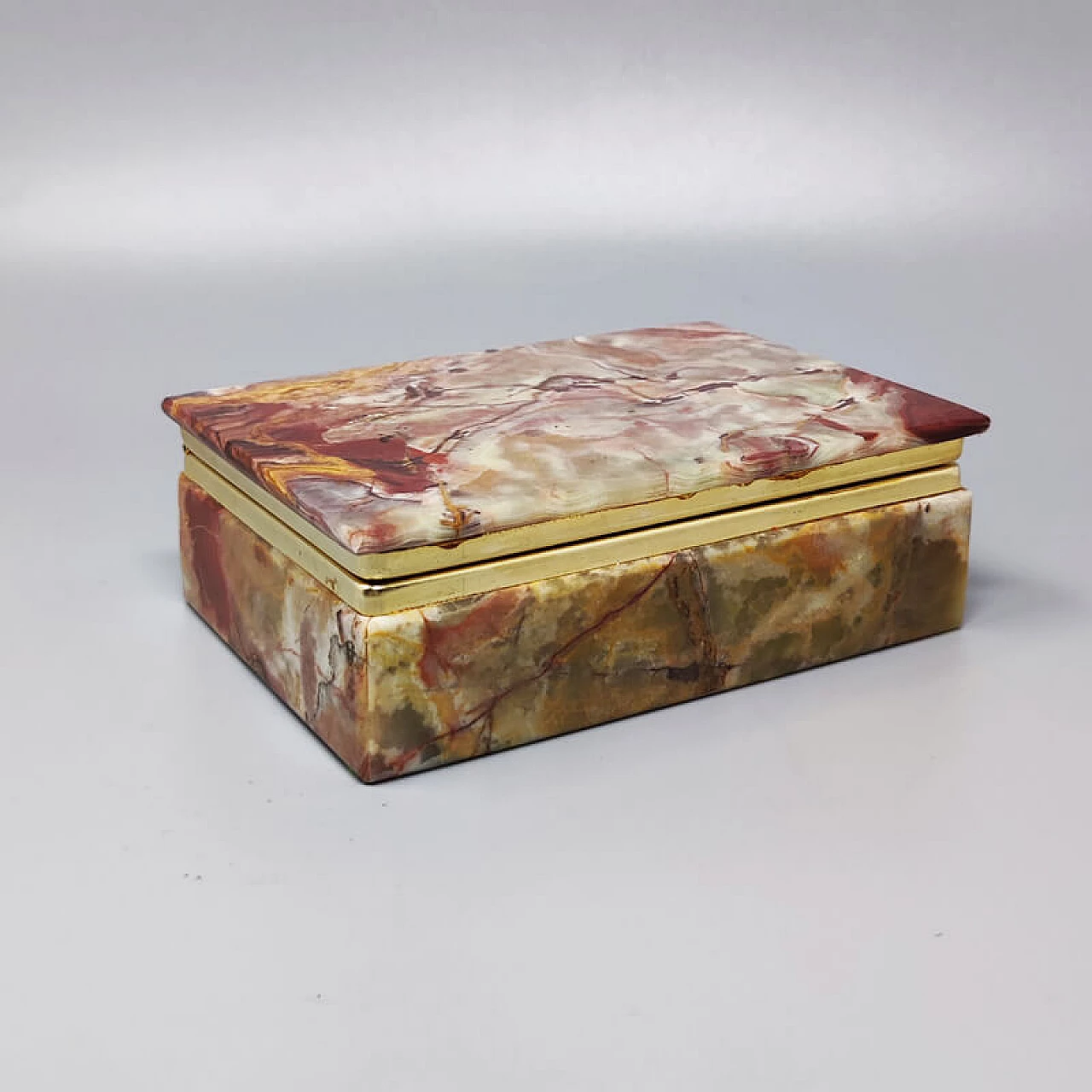 Onyx and gilded metal box, 1960s 1