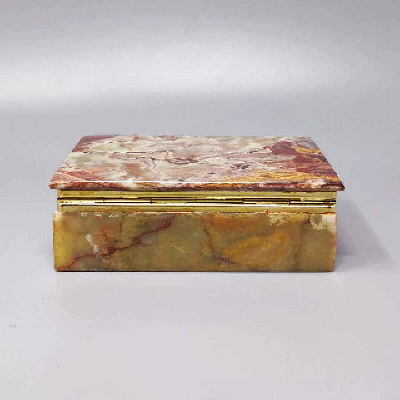 Onyx and gilded metal box, 1960s 4