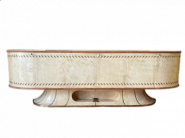 Parchment sideboard by Vittorio Dassi for Associazione Artigiani Canturini, 1940s